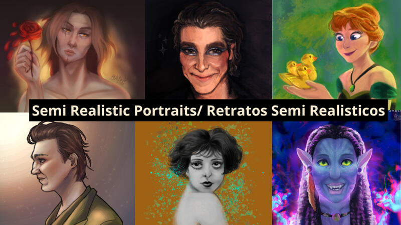 Semi Realistic Portraits Semi Realistic Portraits